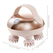 Hailicare Multifunctional Scalp Massager With Red Light Therapy, Hand-Like Massage, Timer Design, For Full Body And Pet Care, Holiday Gift - Rose Gold - View 11