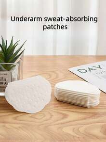 100/50/20/10/1pc/Set Isposable Non-Woven Invisible Sweat-Absorbing Patches, Simple White Underarm Sweat-Absorbing Patches, Ultra-Thin Breathable Invisible Sweat-Absorbing Patches, Comfortable And Odorless, Individually Packaged, A Summer Essential. - Multiple Styles - View 9