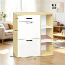3-In-1 Shoe Rack, Entryway Shoe Cabinet, Narrow Storage Unit, Shoe Organizer - View 2