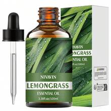 30ml/60ml/100ml Lemongrass Essential Oil, Pure Plant Extract, Long-Lasting Fragrance, Suitable For Air Freshening, Use With Diffuser, DIY, Holiday Atmosphere, Halloween/Christmas Gift - Lemongrass - View 13