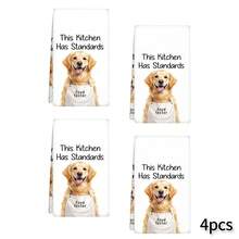 2 chiếc khăn lau họa tiết chó Golden Retriever, khăn lau bát đĩa in hình thú cưng, khăn trang trí, có thể giặt máy, thích hợp để trang trí ngày lễ, nấu nướng, làm bánh, làm quà tặng tân gia và dùng để lau dọn, phù hợp cho nhà bếp, phòng tắm, nhà vệ sinh. - Nhiều màu - Xem 16