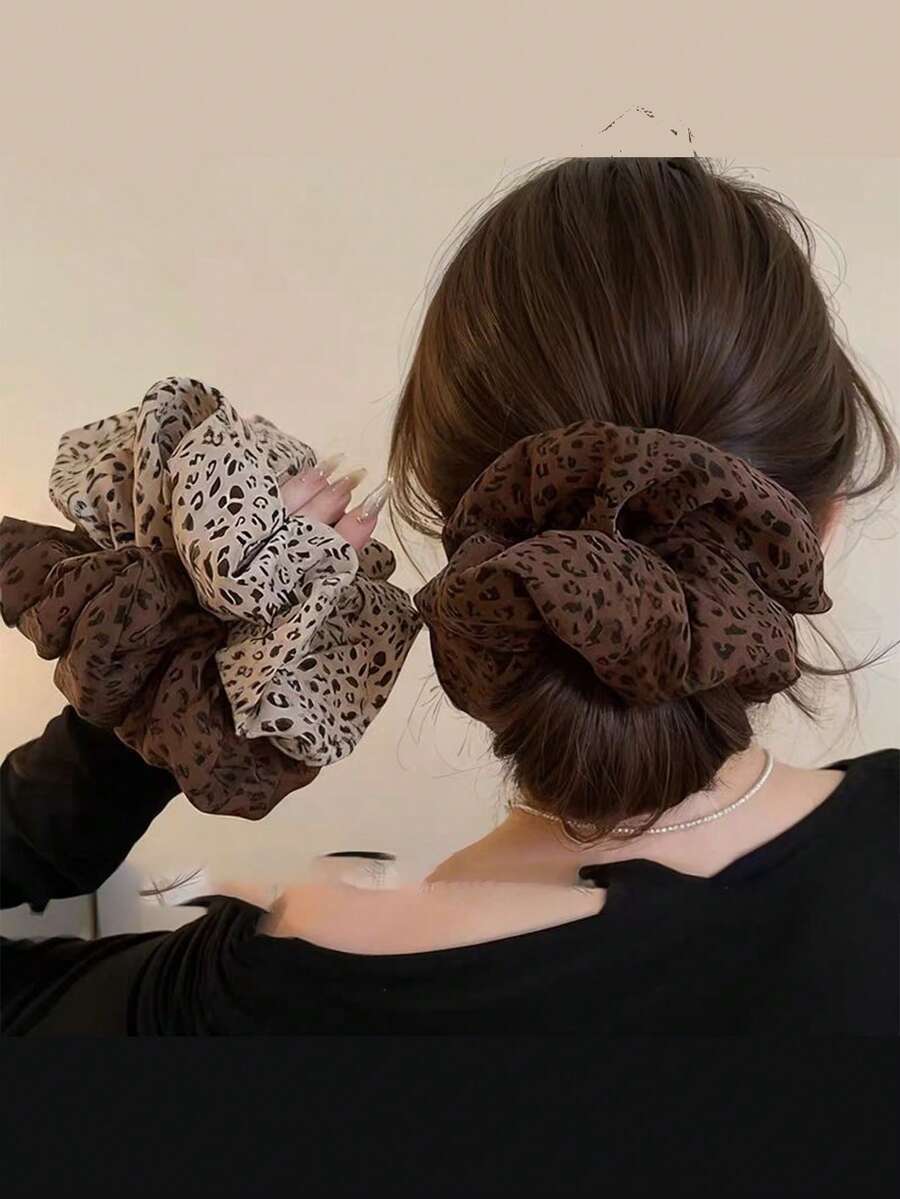 1 chiếc băng đô cài tóc họa tiết da báo hình ruột già, kiểu dáng mới, chất liệu co giãn cao cấp, bền chắc. Phụ kiện cài tóc hình hoa quả. - Nhiều màu - Xem 1