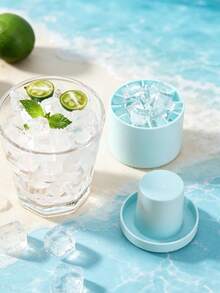 1 Set Cylinder Tray - This Silicone Tray Features A Multi-Cavity Design For Easy Removal. The Simple Cylindrical Shape With A Lid Makes It Reusable, Portable, And Easy To Clean. An Essential Kitchen Item. - Multicolor - View 6