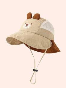 1pc Animal Bucket Hat, Dinosaur, Rabbit, Bear Design, Baby Sun Protection Hat, Children Breathable Mesh Sunhat, Suitable For Spring, Summer, Autumn - Multicolor - View 12