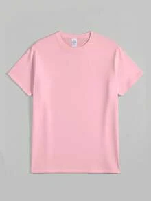 Plus Size Salty With Umbrella Graphic Tee - Vintage Style Summer Beachwear For Women, Perfect For Vacation And Everyday Wear, T-Shirt-Unisex - 淺粉色 - 查看 8