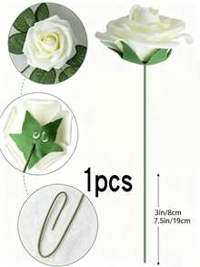 9 pièces Bouquet de roses en soie artificielle, convient pour la maison, le bureau, les fêtes, la décoration de mariage, le jardin, centre de table de mariage, décoration de mariage, fleur artificielle, glace claire de jardin, plante décorative artificielle, décoration - Beige - Voir 10