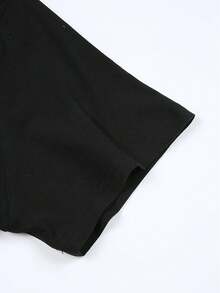 deyin Camisetas de mujer - Negro - Ver 4