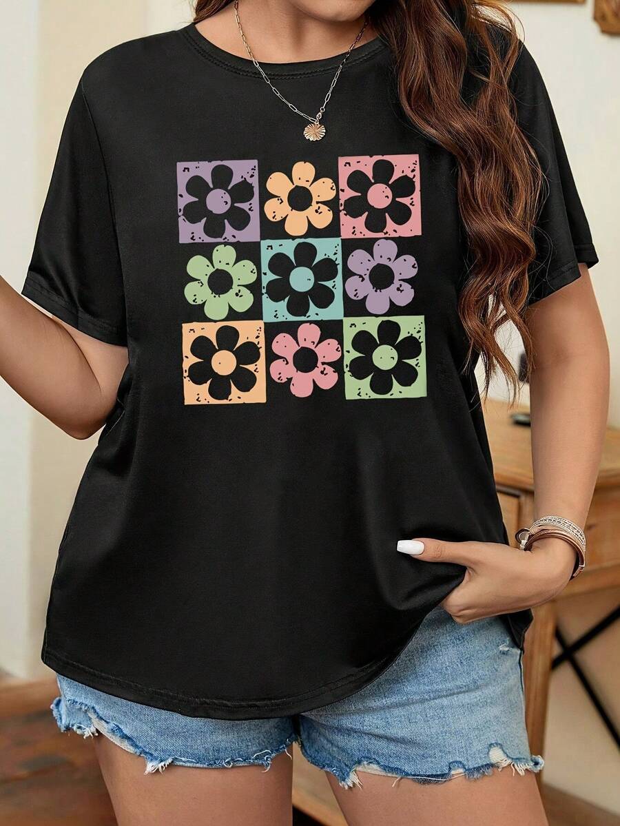 deyin Women T-Shirts - 黑色 - 查看 1
