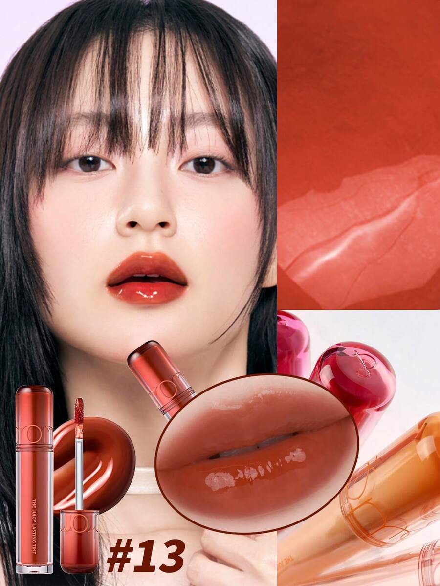 Rom&Nd 1入 3.5g Juicy Lip Tint 13 Acorn,中性灰褐色,適合日常妝容,輕薄透氣唇彩,適合校園日常通勤,自然水感豆唇質感唇彩 - 這果汁唇釉 13 吃橡子 - 查看 1