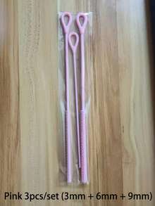 Silicone Straw Cleaning Brush, Reusable, Extended Design, Suitable For Cleaning Glass, Metal Milkshake Straws And Straw Cups, Non-Slip Handle Soft And Bendable - Multicolor - View 8