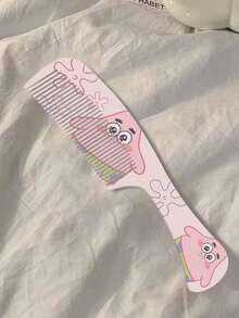 SpongeBob SquarePants 1pc Cute Cartoon Shaped Portable Comb, Travel Essential Gift - Cartoon Comb - View 4