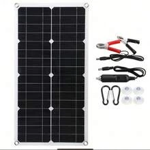 IAGREEA 25W Dual-Sided Portable Solar Panel, Suitable For RV/Camping, Supports 5V DC And USB Output, Optional 60A Controller, Can Charge Phones, Laptops, Power Banks During Daytime, 1pc/2pcs Available - Black - View 13