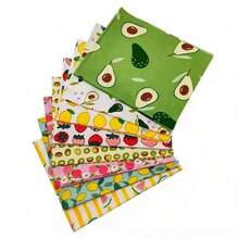 Set de 8 piezas de tela estampada, patchwork, tela de costura de muñecas, materiales de costura y acolchado DIY - C - Ver 7
