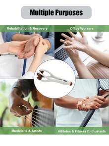 2pcs Exquisite And Practical Double-Row Rolle Finger Massager, Hand Massager, Relieves Finger Discomfort, Double-Sided Massage Roller Tool For Relieving Trigger Finger, Hand Discomfort, And Stress - Multicolor - View 5