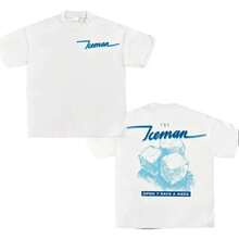 "Ice Man" Drake Retro 3.0 T-Shirt, Unisex Rap Shirt, Rap T-Shirt, Music Fan Shirt, Rapper Merchandise Gift, Gift For Him, Gift For Her, Y2K Women's And Men's Patterned T-Shirt Top, Round Neck Clothing - 黑色 - 查看 5