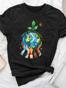deyin Women T-Shirts - Black - View 1