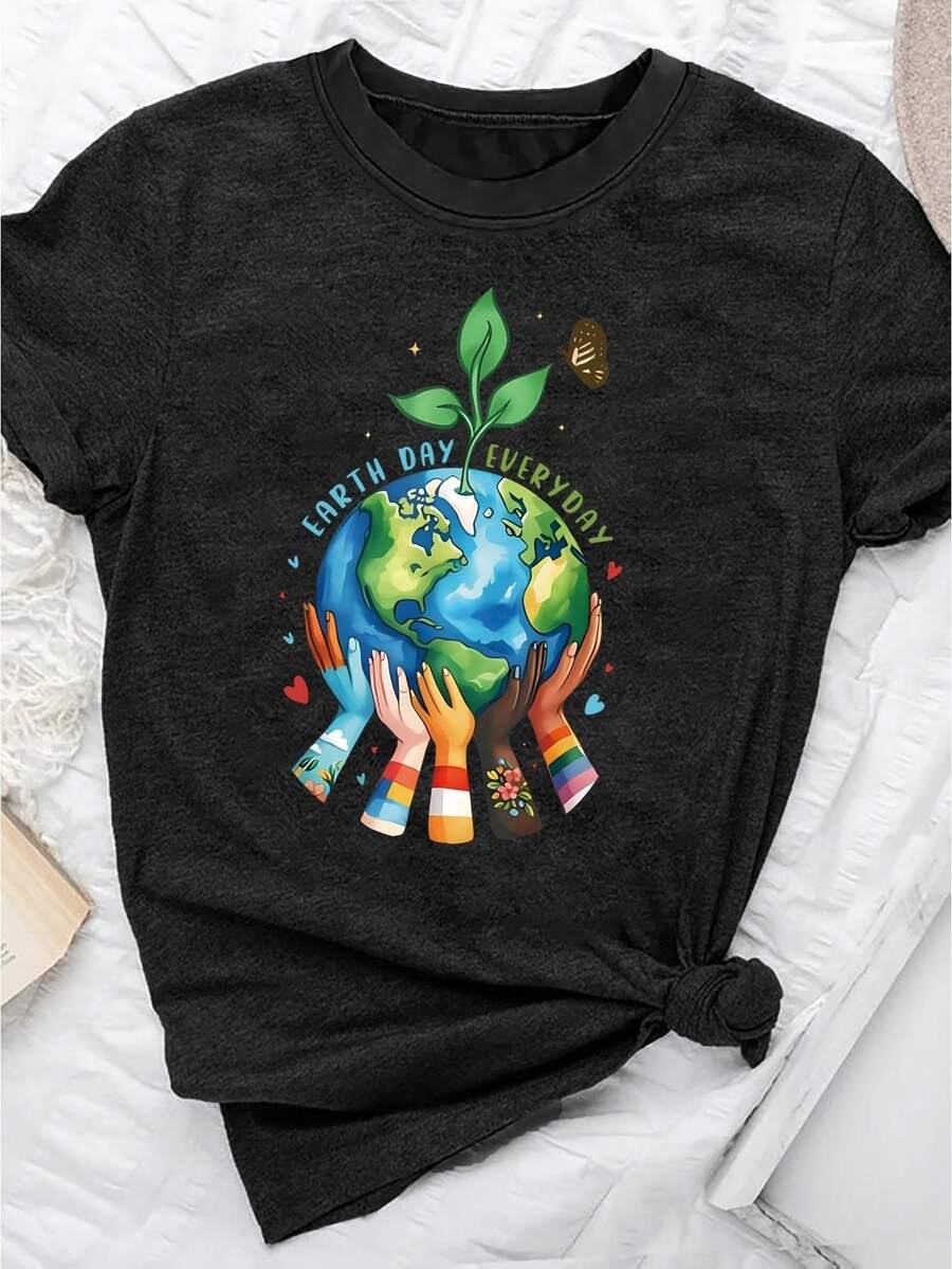 deyin Women T-Shirts - Black - View 1