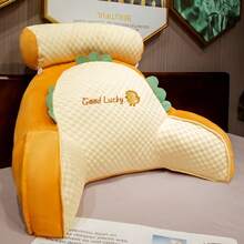 Single Lumbar Support Cushion For Reading In Bed, Designed For Backrest And Arm Support - Blue(Elephant)-l - View 4