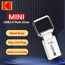 Kodak 柯达迷你U盘 32GB USB2.0闪存盘 64GB 记忆棒 K112 USB存储设备，适用于PC、汽车、台式机、笔记本电脑 - 查看 3