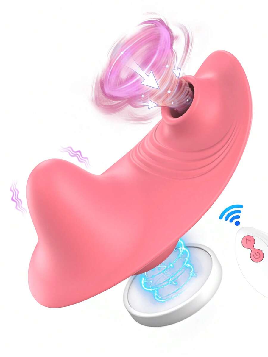 Sex Toys Sucker Vibrator For Women With Remote Control Adult Sex Products Panties Clitoral Sucking Mini Wearable Clit Sucker Vaginal G Spot Stimulator - Pink - View 1