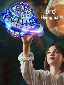1pc Rotating Flying Saucer Smart Hover Ball Magic Ball Advanced Technology Toy Flying Ball Finger Glow-In-The-Dark Magic Saucer Smart Boomerang Boy Holiday Gift - Flying Ball - View 5