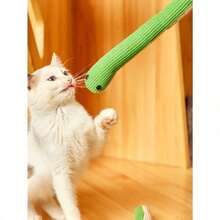 2pcs Pet Dog & Cat Snake Toys, Soft Linen Material With Rustling Sound, Suitable For Cat Interactive Exercise, Approx. 42cm Long, Fits All Breeds - Multicolor - View 5
