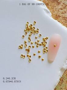 迷你海洋系列金屬美甲裝飾，鉚釘貝殼海星復古金屬配件，迷你家居裝飾美甲飾品 - 彩色 - 查看 16