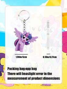 Hasbro Móc khóa nhỏ xinh màu tím ma thuật bằng kim loại, phụ kiện túi đựng đồ trang trí xe hơi, túi đôi, có thể dùng để trang trí túi xách, ba lô, túi đựng quần áo, phụ kiện thời trang, quà tặng cho bạn bè và người thân trong các bữa tiệc và họp mặt. - Nhiều màu - Xem 3