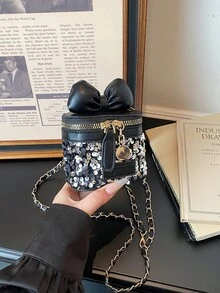 Túi đựng son môi mini đính sequin thời trang - Nhiều màu - Xem 16