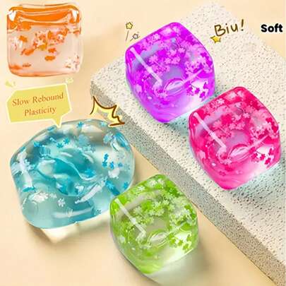 1 quả bóng bóp cảm giác hình thù đặc biệt, đồ chơi giảm căng thẳng, phù hợp cho người lớn và thanh thiếu niên, đồ chơi bằng gel mềm nhiều màu sắc với kết cấu đàn hồi, đồ chơi xúc giác.