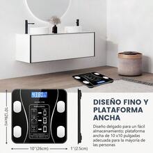 Smart Body Fat Scale With Bluetooth And App, Digital Weight And Body Composition Scale, 180kg Capacity, Tempered Glass Scale, Multifunctional For Health Monitoring - A - View 9