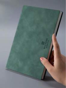 Organizador de cuaderno A5 con cuadrícula - Cubierta dura de piel sintética, resistente al agua, páginas con rayas universitarias, adecuado para tomar notas, bocetos y planificación - multicolor - Ver 10