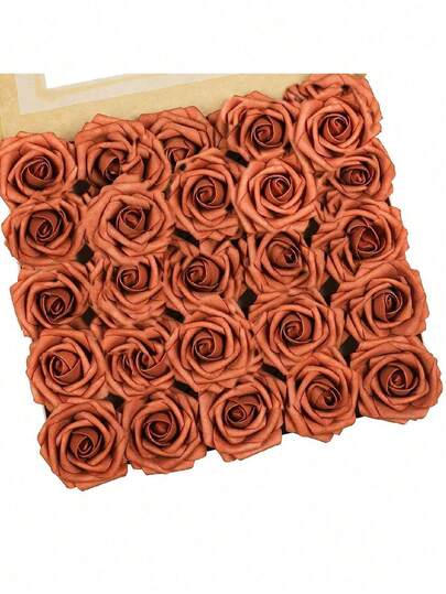 5/10/15/20/25/30pcs Artificial Rose Stems, Suitable For DIY Wedding Bouquets, Tabletop Decor, Party Decorations, Home Decor, OPP Bag Packaging (No Box), Valentine's Day, Birthday, Graduation Gift Party Decor