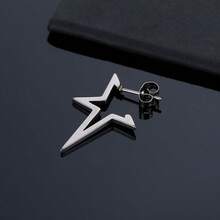 Conjunto de pendientes para mujer, pendientes con borlas de estilo gótico punk emo coreano unisex, pendientes de acero inoxidable plateado para mujer, adecuados para bodas, novias, fiestas, uso diario, cosplay, fotografía, fiestas en la playa, Día de San Valentín, Día de la Madre, Día del Padre, vuelta al colegio, personalidad de moda, asequible, pendientes de aro, milenio, pendientes plateados, artista de perforación, perforación del cartílago de la oreja, perforación, pendientes de mujer, pendientes colgantes, pendientes colgantes, perforación corporal - Plateado - Ver 7