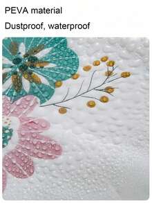 1 buah Penutup Mesin Cuci Motif Bunga - Penutup Debu Mesin Cuci Muat Atas Universal, Kain Mudah Dibersihkan, Dekorasi Ruang Cuci Motif Bunga, Dekorasi Rumah, Perlindungan dari Bulu Hewan Peliharaan dan Debu (Cocok untuk Sebagian Besar Merek) - Model bunga kecil - View 7