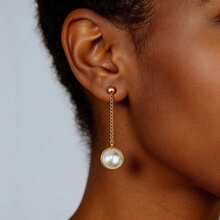 Ins Style Luxury Faux Pearl Long Earrings, 3 Colors Available, Elegant Daily Wear Earrings For Women - Multicolor - View 2
