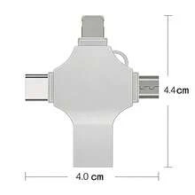 2TB 四合一 USB 闪存盘，记忆棒，外置存储设备，兼容智能手机/iPod/电脑/iOS 和安卓/PC - 查看 7