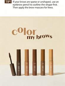El gel para cejas ETUDE Color My Brows cuenta con una fórmula de gel suave y de larga duración para teñir, embellecer y fijar las cejas. El cepillo de punta fina asegura una aplicación uniforme para un acabado natural y similar al cabello que coincide perfectamente con el color de tu cabello. - Marrón oscuro - Ver 10