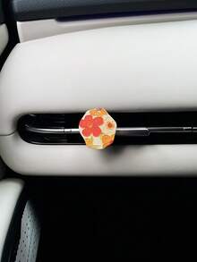 Spring Romantic Colorblock Fresh Oil Painting Floral Sweet Rose Car Air Vent Clip, Creative Car Interior Decor Accessories - A - View 8