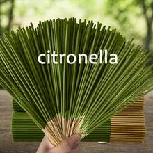 204pcs  Scented Lemongrass Oil Lemon Grass Stick -45 Minute Burning Time, Summer Fragrance, Suitable For Home, Camping, Yard, Swimming Pool And Outdoor Activities - Air Purification And Relaxation, Holiday Decoration - Lemongrass Sticks - View 6