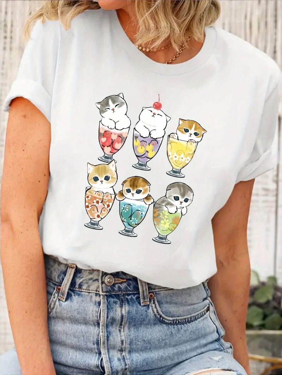 deyin Camisetas de mujer - Blanco - Ver 1