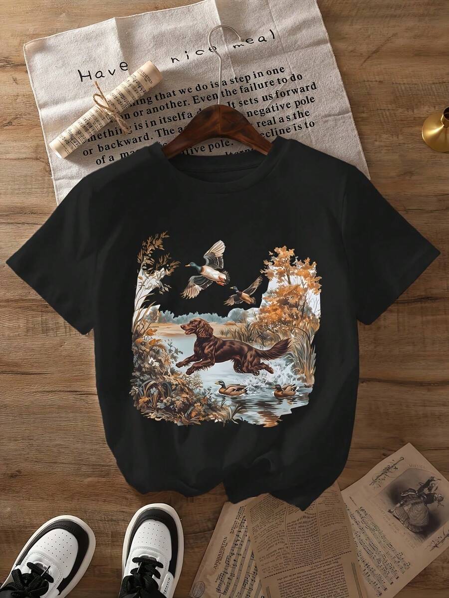 Women T-Shirts - Black - View 1