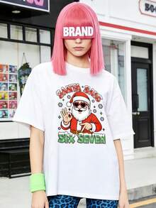 Camiseta de manga corta con cuello redondo suave y casual de verano para mujer, tops para salir, vintage, Gen Z, tops, curvas, ropa Y2K, algodón, Italia, Grecia, tops de mujer, tops bonitos, camisetas gráficas, conjuntos de primavera, estilo callejero americano, casual deportivo, estilo unisex, estilo casual urbano, casual, jersey, camisetas holgadas, ropa de calle retro, estilo de los 90, estilo de los 2000, subcultura, estilo europeo, tops negros, tops blancos, conjuntos de fiesta de los 90. Blanco - Blanco - Ver 10