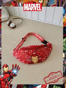 1 Pc MARVEL Officially Licensed /Iron Man/Spider Man Pattern Fanny Pack,Multifunctional Sling Bag, Casual Crossbody Bag, Lightweight Adjustable Strap Chest Bag,Cartoon Coin Purse,Bum Bag, Ideal For Men,Teens, Young Fans,Students, Perfect For Daily School Runs, Outdoor Play, Theme Park Visits, Holiday Trips, Sports ﻿ - Multicolor - View 16