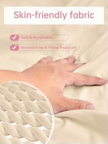Ga trải giường trơn HONEYMOON 1 chiếc, chất liệu 100% polyester, nhẹ như mây, phù hợp với nệm có độ sâu 9-12 inch, mềm mại và thoáng khí, không co rút - Kích thước T F Q K cho gia đình và ký túc xá, đạt chứng nhận Oeko-Tex, món quà tuyệt vời cho mẹ, màu kaki nhạt. - Kaki nhạt - Xem 7