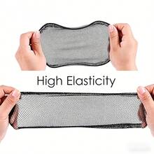 Black Weaving Net Cap Elastic Drawstring Ponytail Hair Net For Making Afro Puff Hair Bun Wig Making Tools ( Round, Square) - View 4