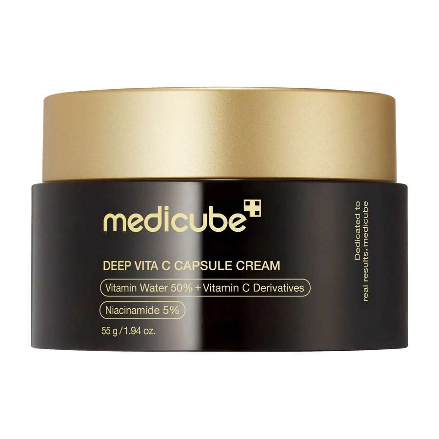 [Medicub] Deep Vita C Capsule Cream | Golden Boba Cream | Vitamin Capsule | Uneven Skin Tone | Glowy Skin | Customizable Skincare - Deep Vita C Capsule Cream - 查看 1