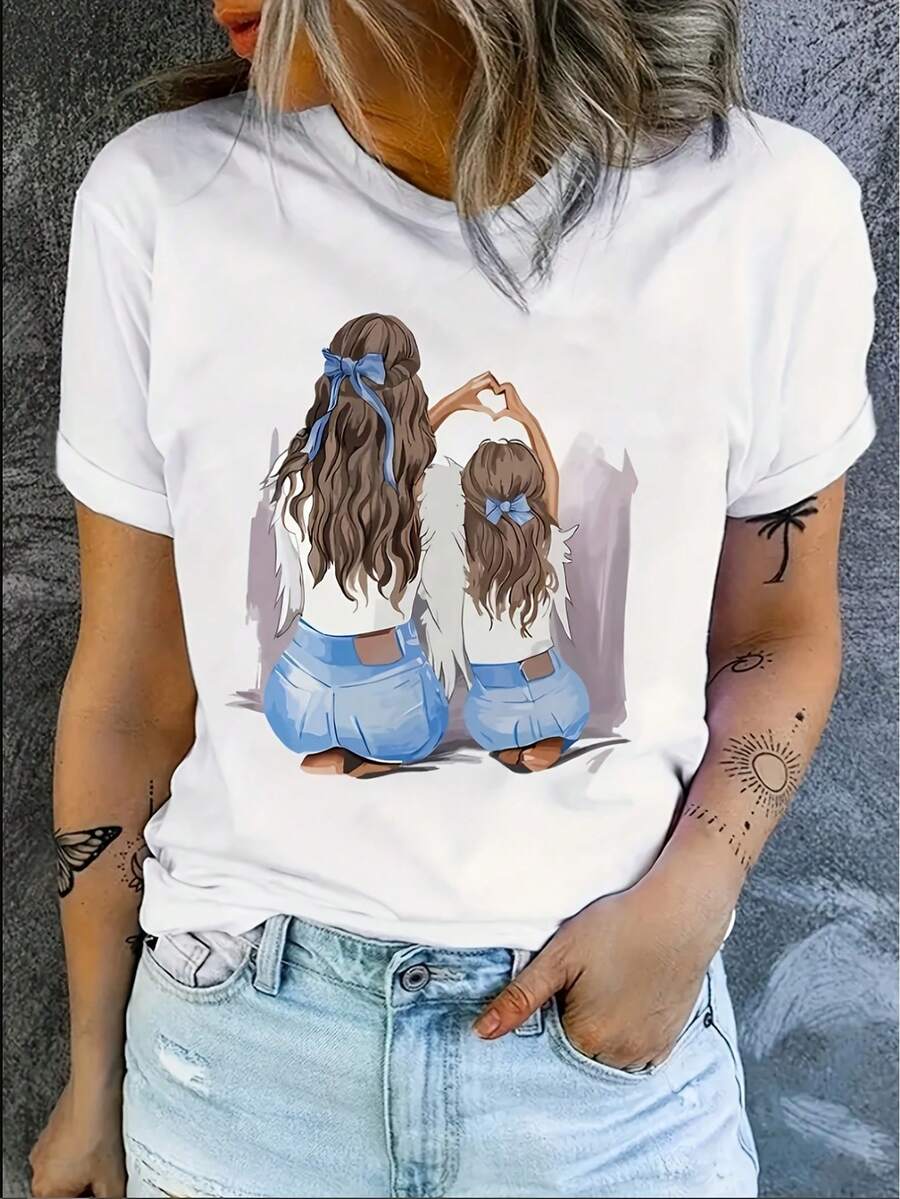 deyin Women T-Shirts - White - View 1