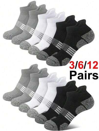 1/5/10 Pairs Women Short Socks, White Socks, Black Socks, Invisible Socks, Cute Socks, Girls Socks, Suitable For All Seasons, Mesh Breathable Design, Moisture-Wicking, Soft And Smooth, Suitable For Holidays, Sports, Casual, Business And Daily Wear, Random Color Combinations