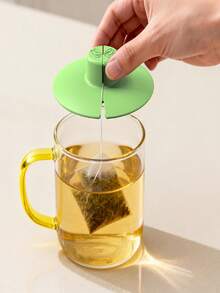 1个硅胶茶包固定器兼挤压器，使用方便，不留残渣，可放入洗碗机清洗 - 彩色 - 查看 2
